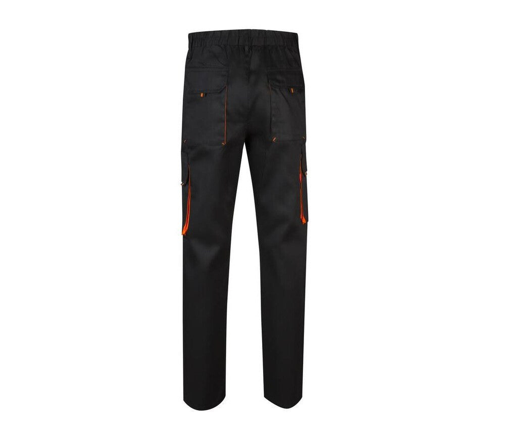 Velilla V3004 - Black / Orange - TWO-TONE MULTI-POCKET PANTS
