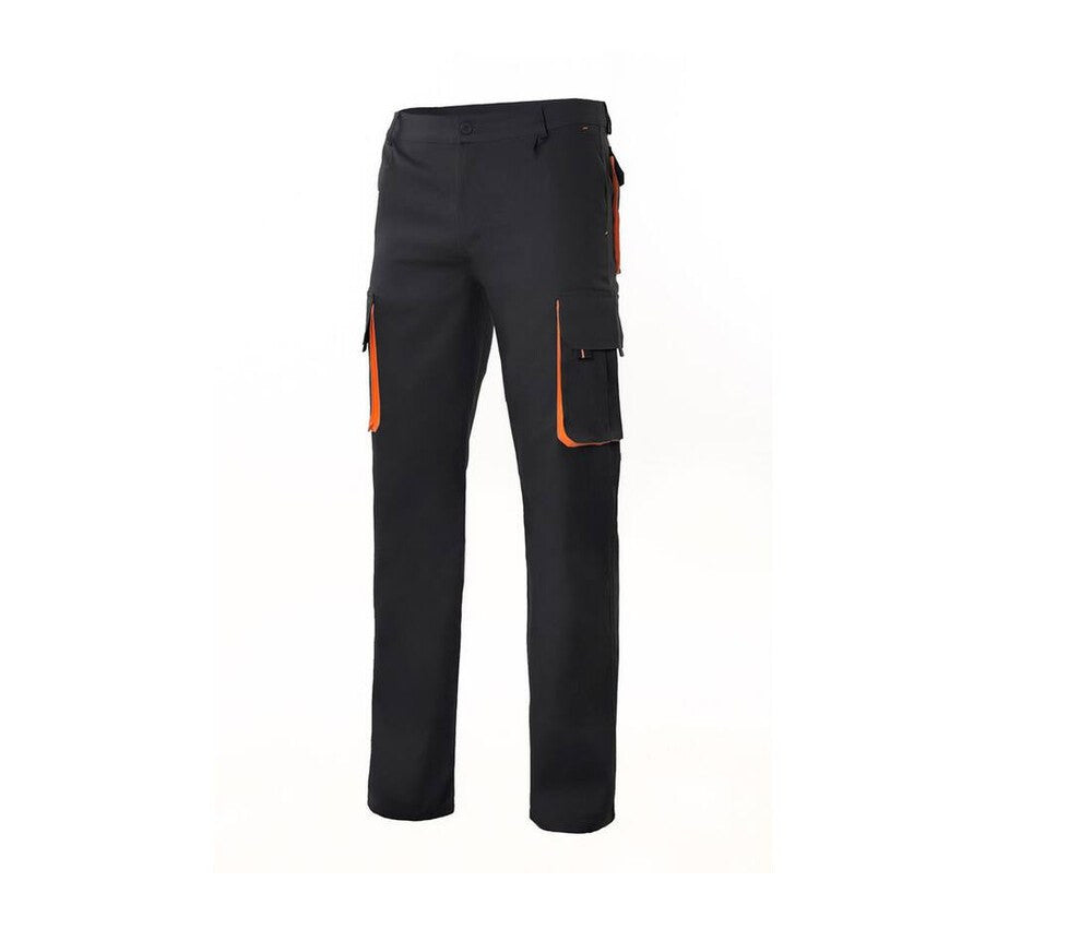 Velilla V3004 - Black / Orange - TWO-TONE MULTI-POCKET PANTS