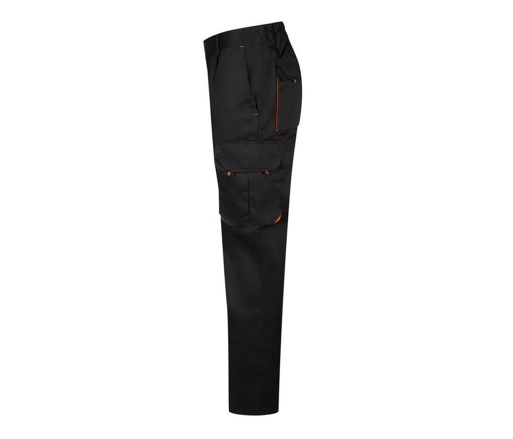 Velilla V3004 - Black / Orange - TWO-TONE MULTI-POCKET PANTS