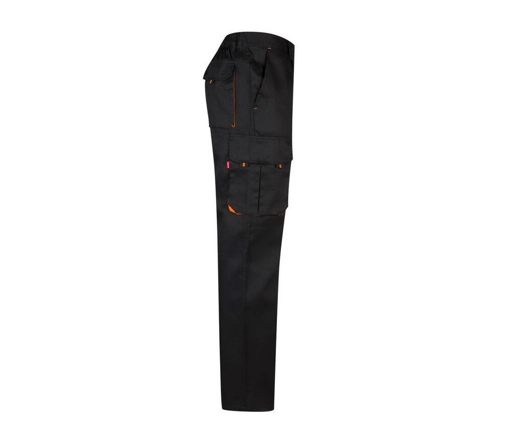 Velilla V3004 - Black / Orange - TWO-TONE MULTI-POCKET PANTS