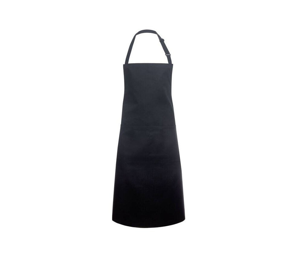 Karlowsky KYBLS5 - Black - Basic bib apron with buckle and pocket