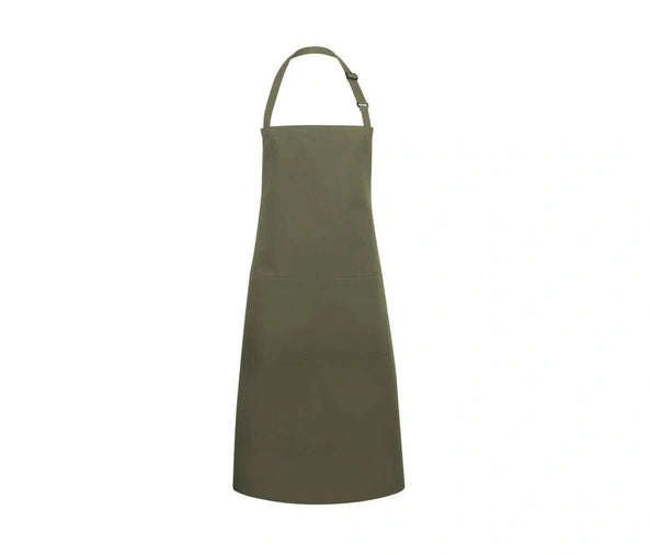 Karlowsky KYBLS5 - Black - Basic bib apron with buckle and pocket