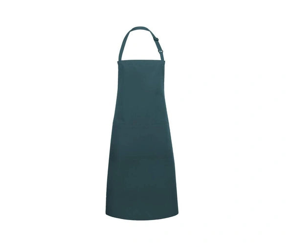 Karlowsky KYBLS5 - Black - Basic bib apron with buckle and pocket