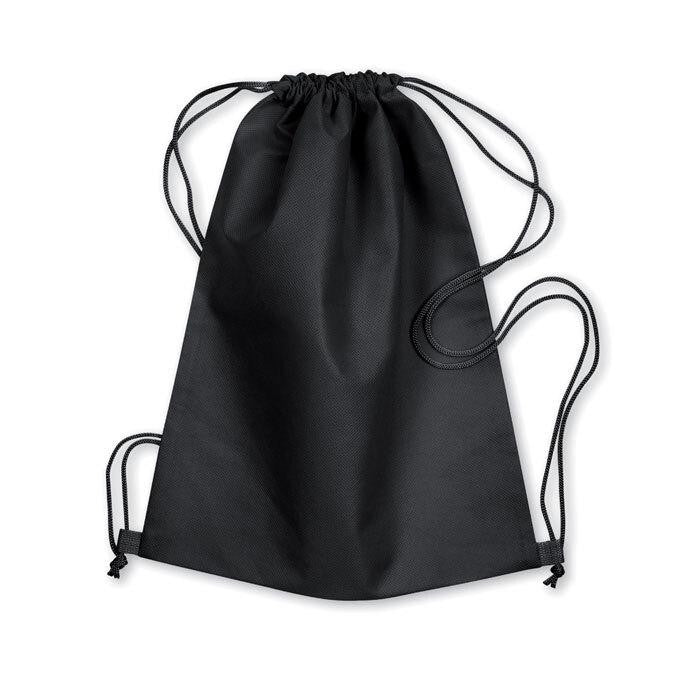 DAFFY Eco-Friendly DAFFI Drawstring Bag 80gsm - Black - GiftRetail MO8031