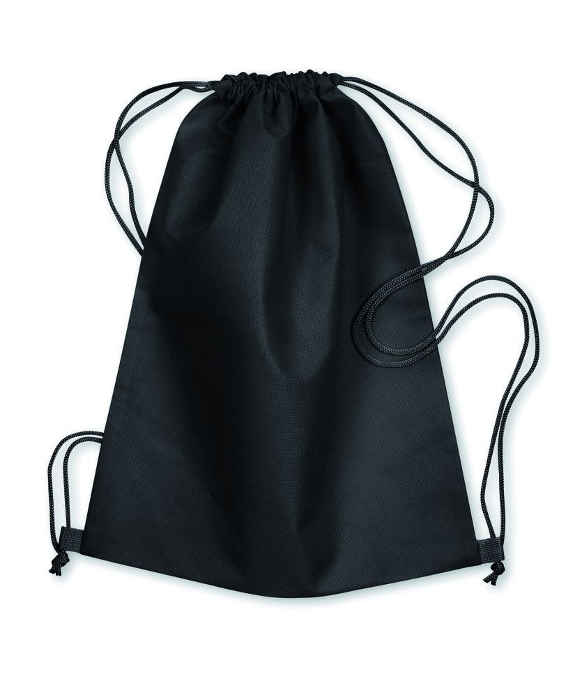 DAFFY Eco-Friendly DAFFI Drawstring Bag 80gsm - Black - GiftRetail MO8031