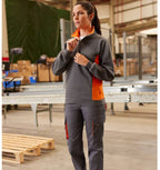 Velilla V3004 - Black / Orange - TWO-TONE MULTI-POCKET PANTS