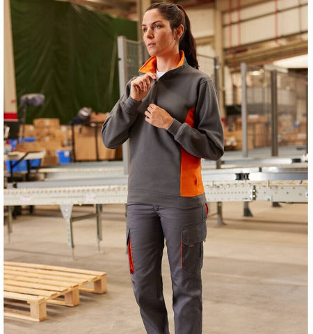 Velilla V3004 - Black / Orange - TWO-TONE MULTI-POCKET PANTS