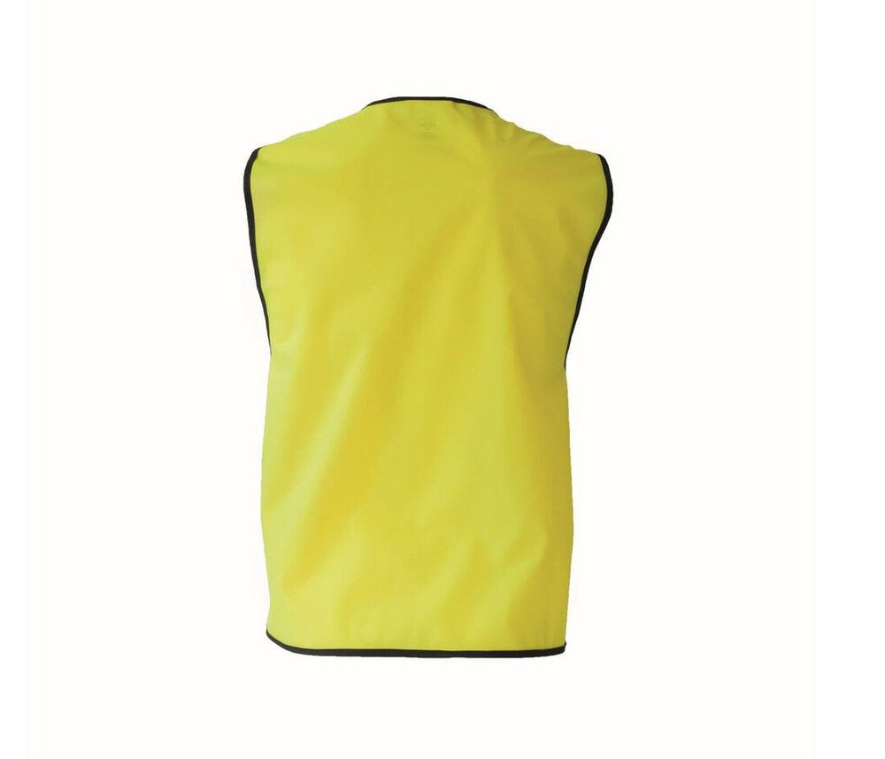Korntex KX221 - Yellow - High Visibility Safety Vest with Adjustable Closure